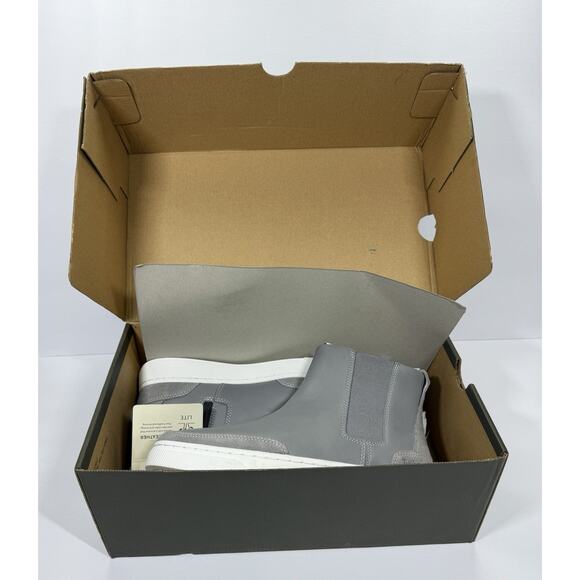 Timberland Atlanta Green Chelsea Grey Full Grain Boot Women's Size 6.5 Leather - Picture 7 of 8